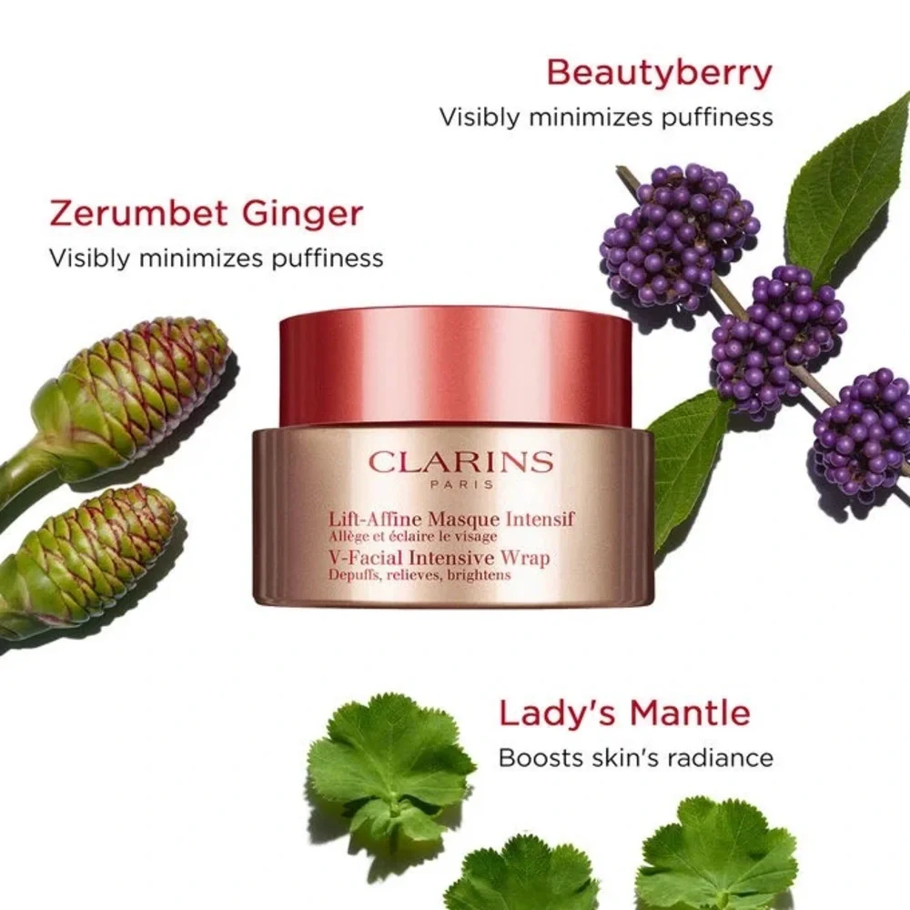 Clarins V-Facial Intensive Wrap Depuffing Mask - NWT NIB - Great Gift Idea!
